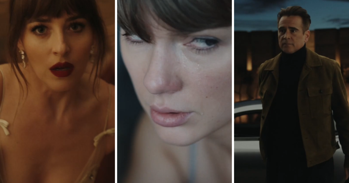 Taylor Swift divulga prévia de clipe com Dakota Johnson e Colin Farrell