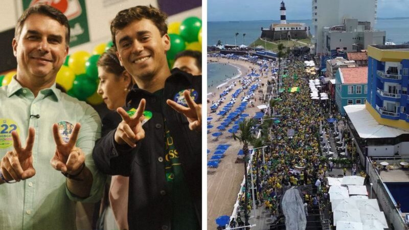 Flávio Bolsonaro e Nikolas Ferreira unem agendas e preparam ‘Carnaval Bolsonarista’ em Salvador nesta semana