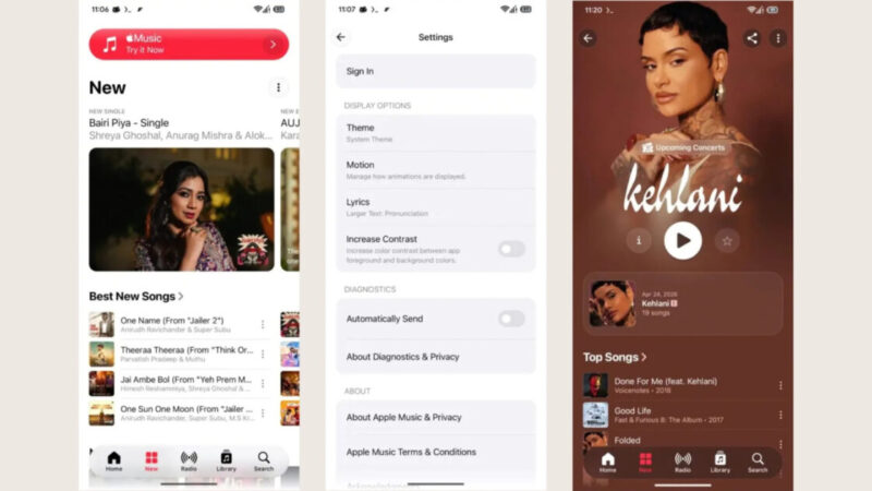 Apple Music muda visual no Android com design do iPhone e corrige playlists