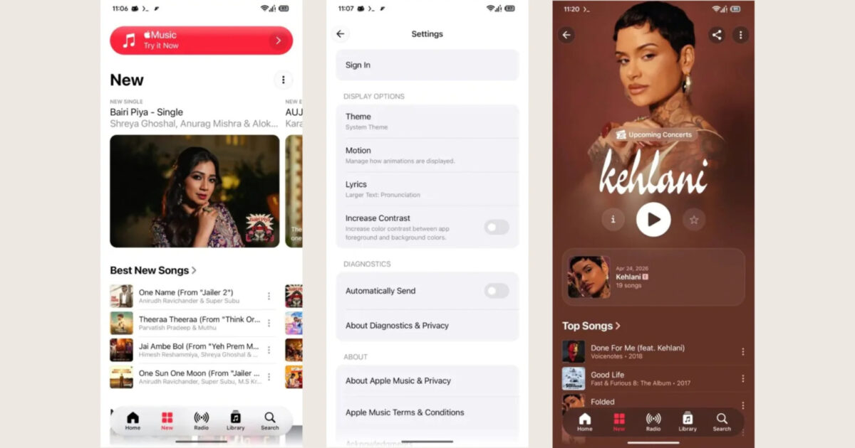Apple Music muda visual no Android com design do iPhone e corrige playlists