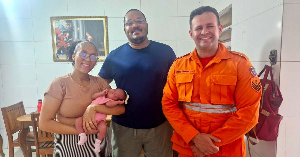 Bombeiro faz manobra de desengasgo e salva bebê de um mês em Aracaju