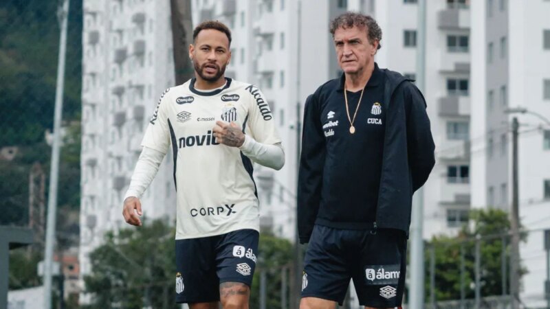 Cuca indica retorno de Neymar em Santos x Flamengo, pelo Brasileirão