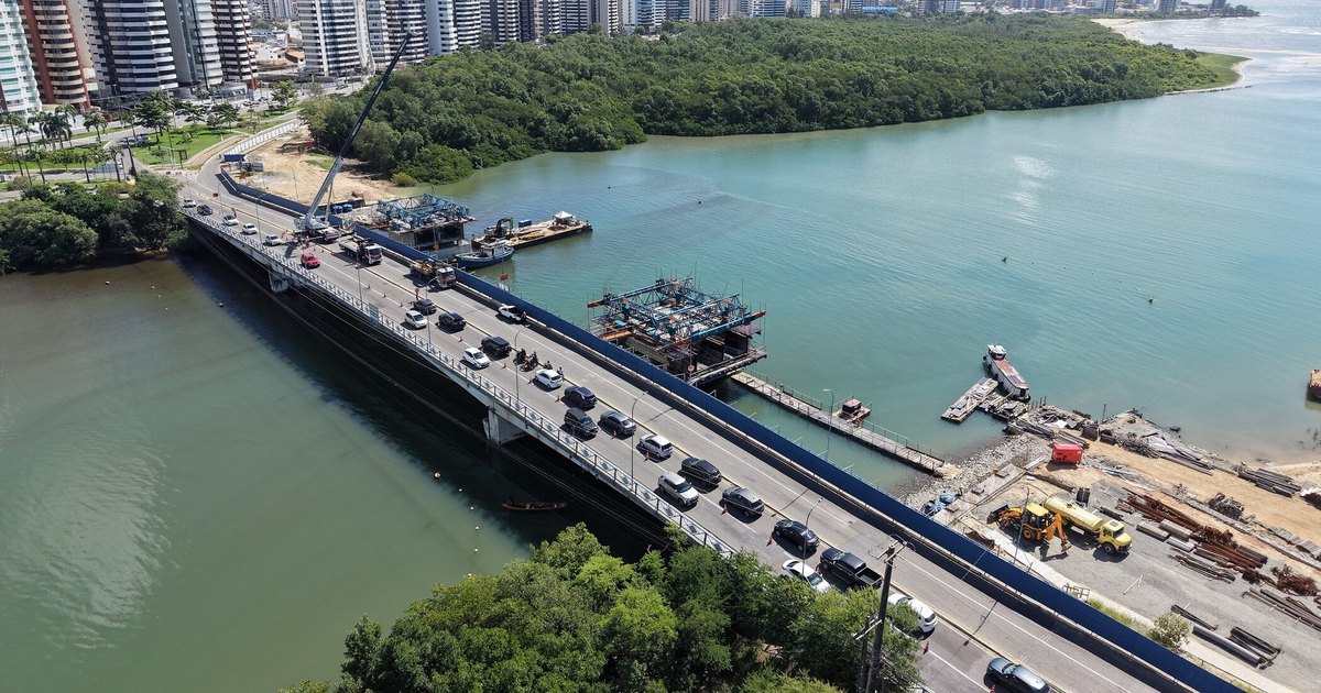 Obra na Ponte Godofredo Diniz, em Aracaju, altera trânsito da região neste domingo (18)